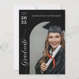 Convites Graduate Modern Arch Photo Graduation Invitation