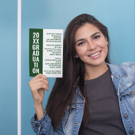 Convites Graduation Announcement/Party Invitation [Green]