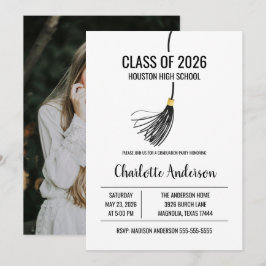 Convites Graduation Cap Tassel Photo