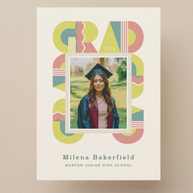 Convites Graduation card class of 2026 celebration invitati (Criador carregado)