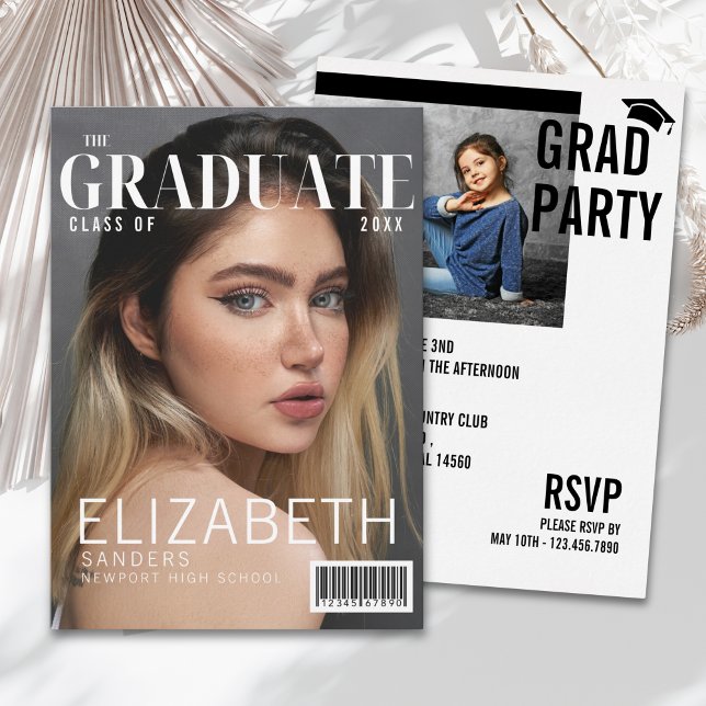 Convites Graduation - Inspired by Magazine Cover (Criador carregado)