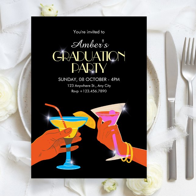 Convites Graduation party (Criador carregado)