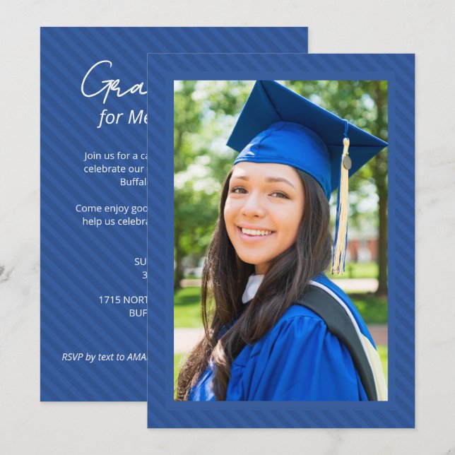 Convites Graduation Party Celebration Party Invitation (Frente/Verso)