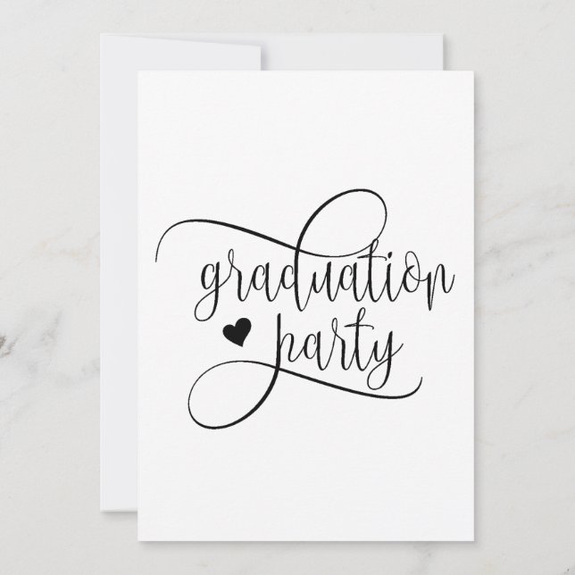Convites Graduation Party Flat Invitation, Size: 5" x 7" (Verso)