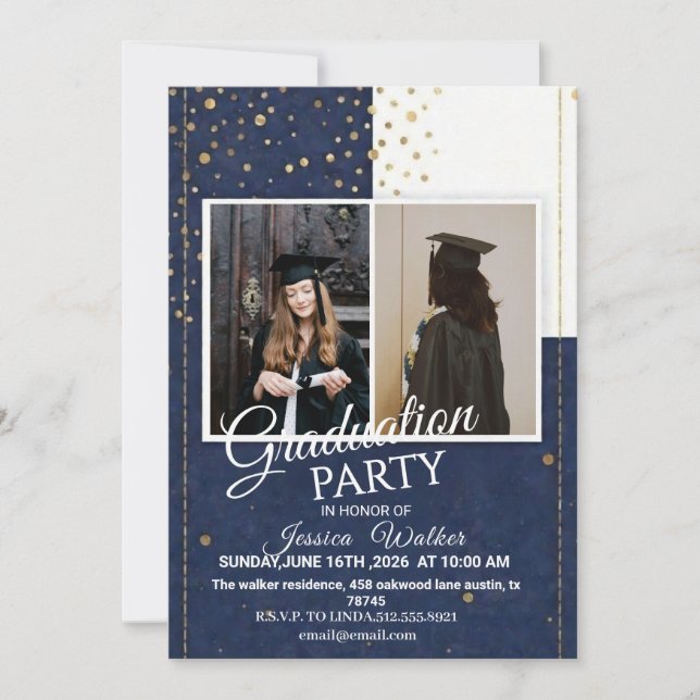 Convites Graduation Party Invitation 2026  (Frente)