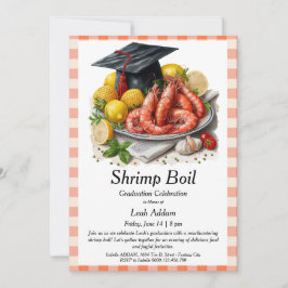 Convites Graduation Party Shrimp Boil Invitation