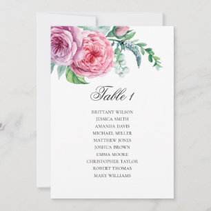 Convites Gráfico de assentos de casamento Boho. Plano de me