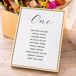 Convites Gráfico de Assentos de Casamento Minimalista | Mod
