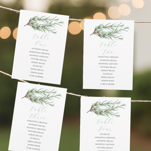 Convites Gráfico de Assentos de Casamento Personalizado com (micro wedding seating chart ideas features watercolor botanical design.)