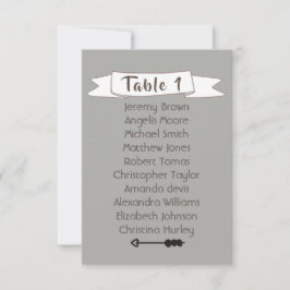 Convites Gráfico de assentos de cinza.