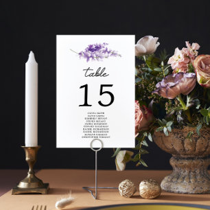 Convites Gráfico de Assentos de Mesa Número para Casamento 