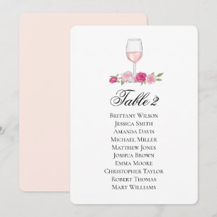 Convites gráfico de assentos de rosas. Vidro. Casamento de