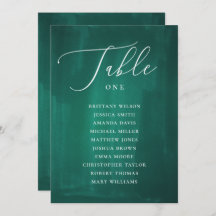 Gráfico de assentos verde escuro. Casamento elegan