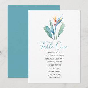 Convites Gráfico de Casamento de Flores Tropicais
