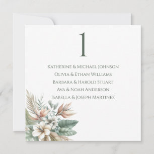 Convites Gráfico de Casamento-Elegância Tropical