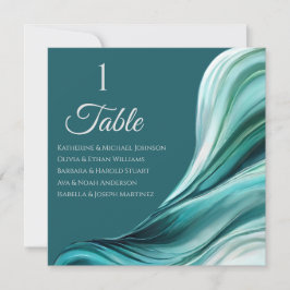 Convites Gráfico de Casamento - Moderno Emerald Green -