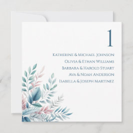 Convites Gráfico de Casamento - Pastel Botânico-