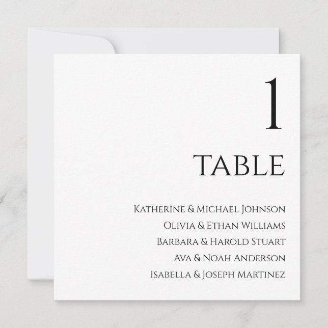 Convites Gráfico de Casamento - Preto e Branco (Frente)