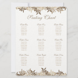 Convites Gráfico de Folhas Florais Estrilizadas de Tan e Br