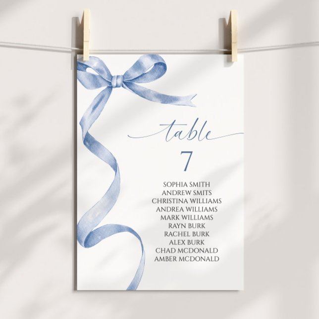 Convites Gráfico de Número de Tabela do Arco Azul (Criador carregado)