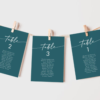 Convites Gráfico de Sentados com Azul-Teal Boho Chic