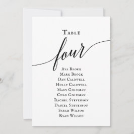 Convites Gráfico de Sentos da Tabela de Script Elegante Pre