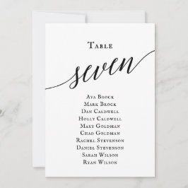 Convites Gráfico de Sentos da Tabela de Script Elegante Pre