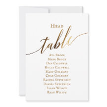 Gráfico Dourado Elegante de Mesa de Cabeça de Scri