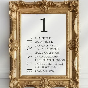 Convites Gráfico Sentado do Número Mínimo de Tabela de Text