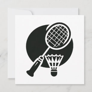 Convites Gráficos de Badminton