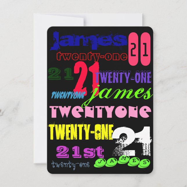 Convites Grafites 2øs no preto (Frente)