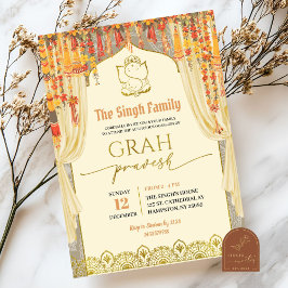 Convites Grah Pravesh Casa Nova Indiana Hindu