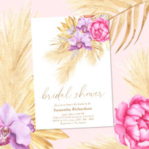 Grama Seca das Pampas Boho Rosa Chá de Noiva