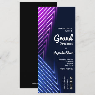 Convites Grand Open Neon