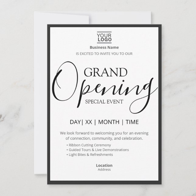 Convites Grand Opening Special Event (Frente)