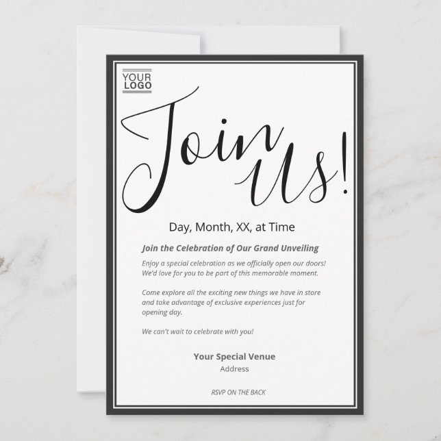 Convites Grand Unveiling Special Event Invitation (Frente)