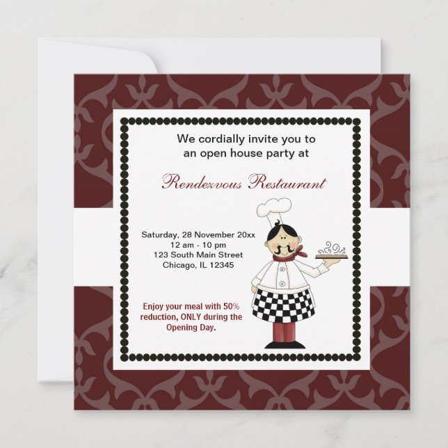 Convites Grande Abertura (Frente)