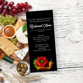 Convites Grande Abertura do Restaurante Pepper Trio