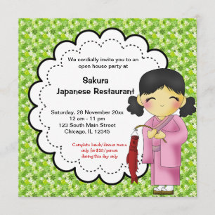 Convites Grande Abertura Japonesa