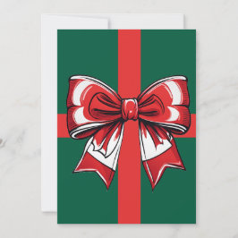 Convites Grande Arco Vermelho Natal Verde Feriado Brilhante