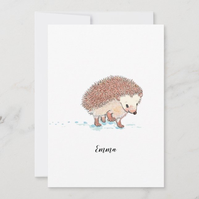 Convites Grande Aventura de Hedgehog (Frente)