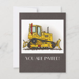 Convites Grande Bulldozer Dozer