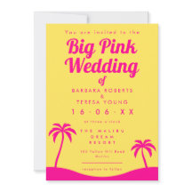 Grande Casamento Rosa Barbiecore Trendy Yellow Bea