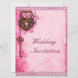 Convites Grande Coração Romântica Bloqueada e Casamento-Cha