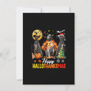 Convites Grande Dane Happy Hallothanksmas Halloween Thanksg
