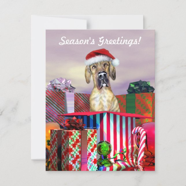 Convites Grande Dia de Natal Surpresa Brindle UC (Frente)