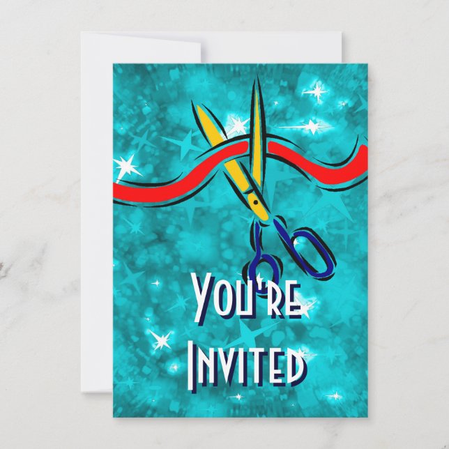 Convites Grande festa azul de lançamento (Frente)