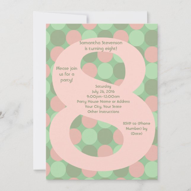 Convites Grande Festa de aniversário 8 (Frente)