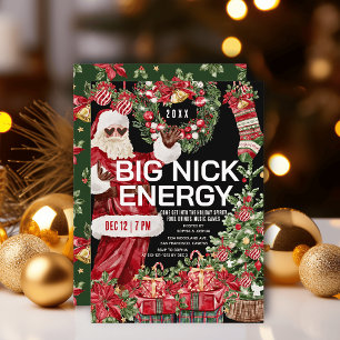Convites Grande Nick Energy Papais noeis Festa de Natal