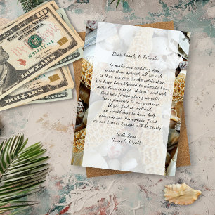 Convites Grande Starfish Beach Weding Wishing Card